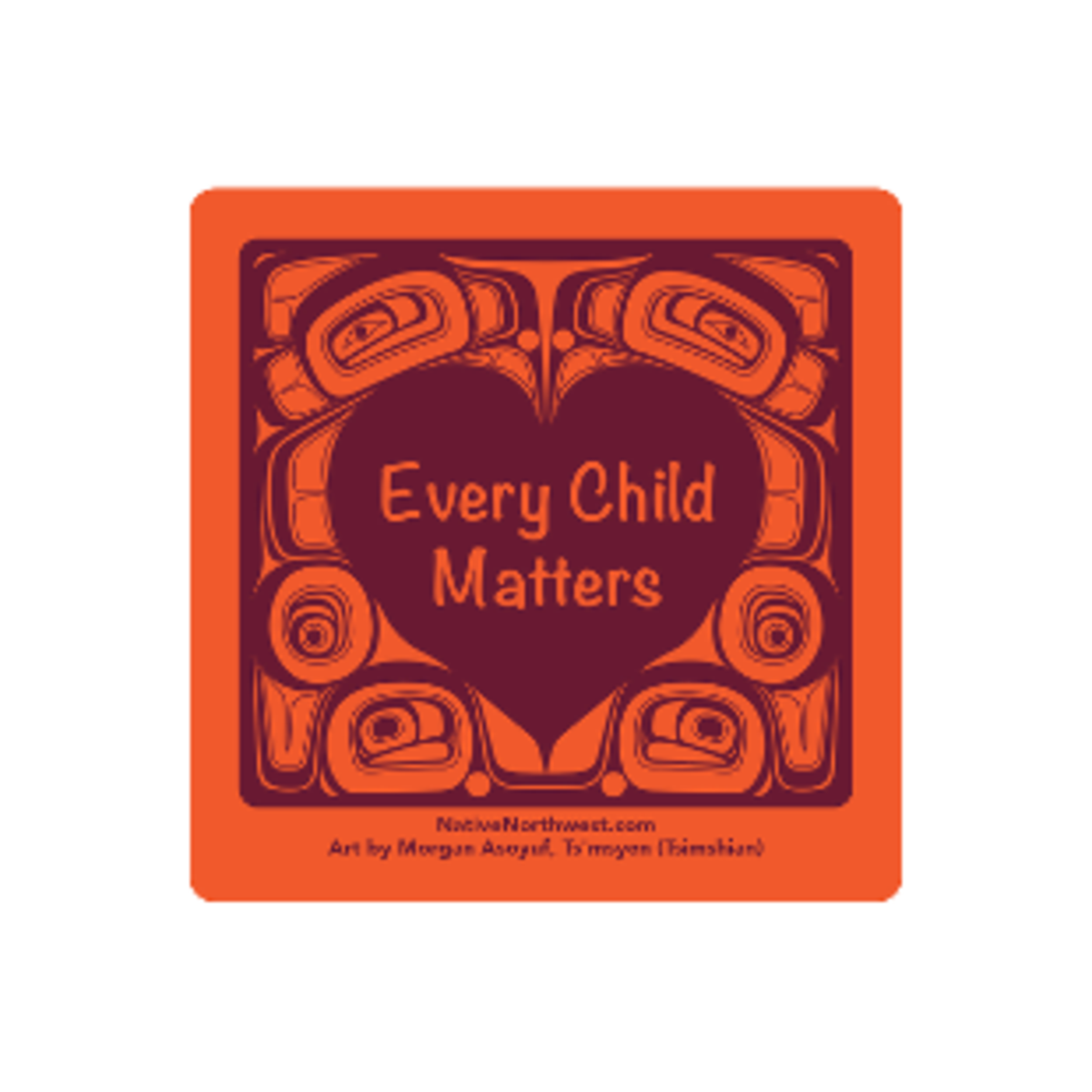 Sticker (2 pack) - “Every Child Matters” by Morgan Asoyuf