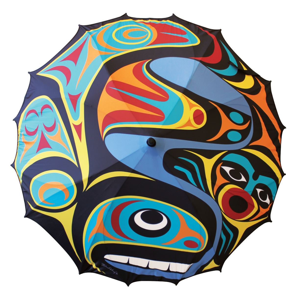 Pacific Umbrella - Whale by Maynard Johnny Jr.